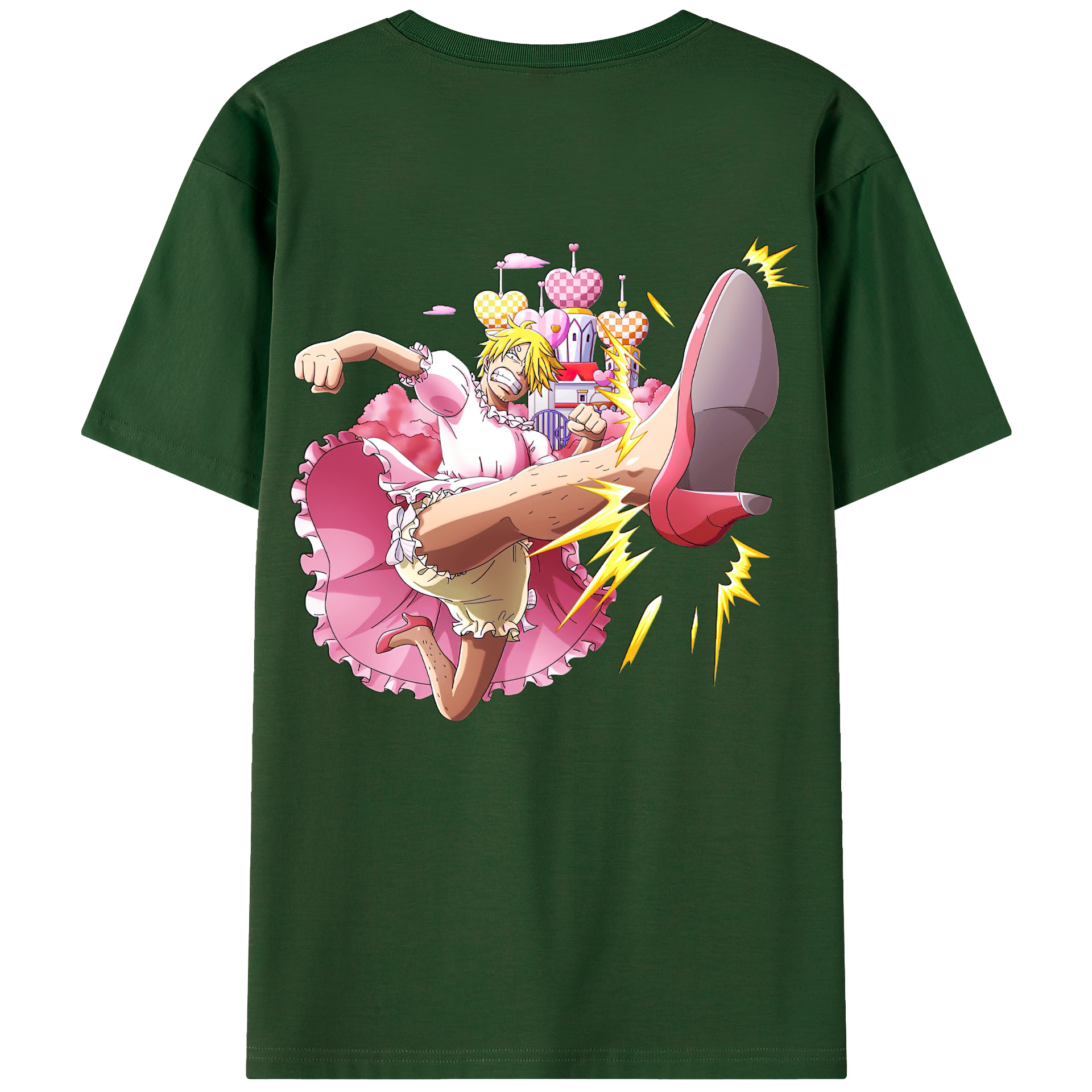 ワンピース サンジ ONE PIECE Sanji 綿100％半袖Tシャツ（背面プリント）